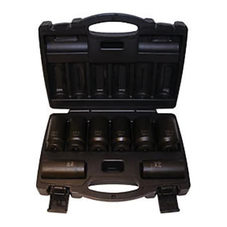 Cal-Van Tools 12-point Metric Axle Nut Socket Set, 8 Piece CAL-976